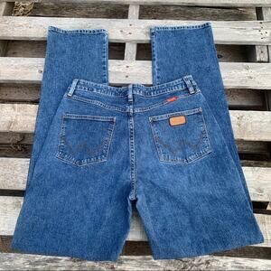 Retro Wrangler high rise stretch wedgie jeans 11/12x36